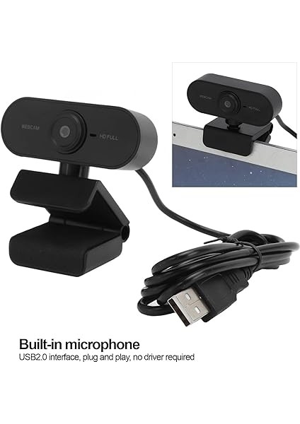 Pc Için Mikrofonlu 1080P USB Web Kamerası, Dizüstü Masaüstü Için Full Hd Web Kamerası, Tak ve Çalıştır, Görüntülü Arama, Kayıt, Oyun Için Gürültü Önleyici Mikrofonlu Web Kamerası modelleri