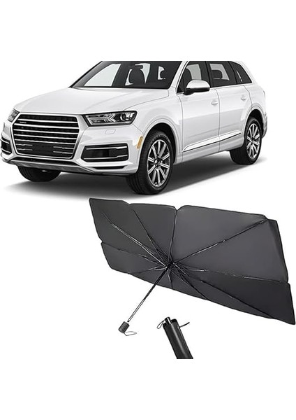 Araba Güneşliği Iç Ön Cam, Katlanır Araba Güneşlik Şemsiyesi, Uv Işınlarının% 99,9'unu Engeller, Arabalar, Suv'lar, Kamyonlar Için (125X65CM) (140X79 Cm) fırsatları