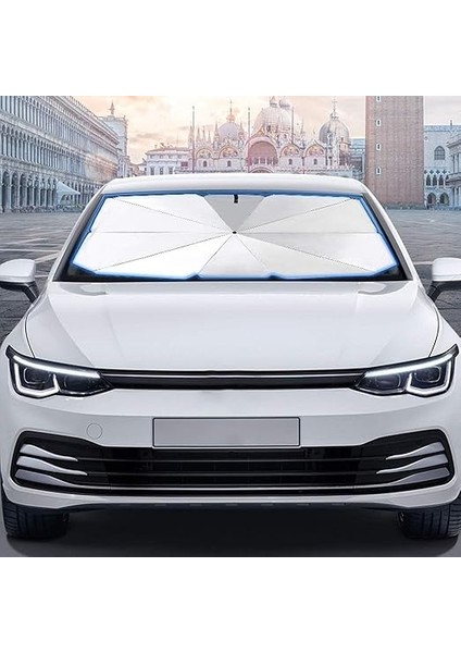 Araba Güneşliği Iç Ön Cam, Katlanır Araba Güneşlik Şemsiyesi, Uv Işınlarının% 99,9'unu Engeller, Arabalar, Suv'lar, Kamyonlar Için (125X65CM) (140X79 Cm) indirimleri