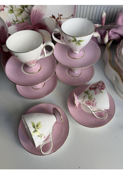 Türk Kahve Fincanı Veronica Blossom 6 Kişilik 12 Parça fiyatları