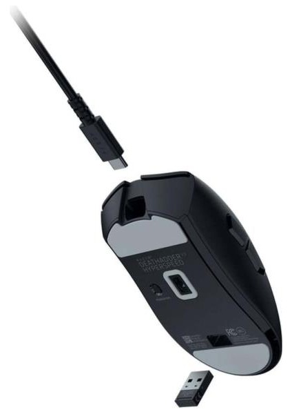 Deathadder V3 Hyperspeed RZ01-05140100-R3G1 Şarjlı Ergonomik Optik Kablolu/kablosuz Oyuncu Mouse Teşhir modelleri