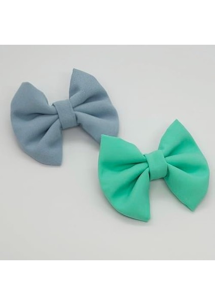 Mint Yeşili ve Soft Mavi Otomatik Klipsli Çocuk Toka Seti - 2 Li Set modelleri