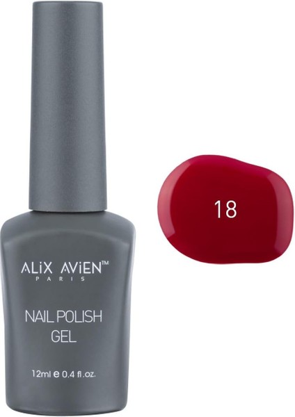 Alıx Avıen Uv Kalıcı Kan Kırmızı Jel Oje 18 - Gel Polish - 12 ml fiyatları