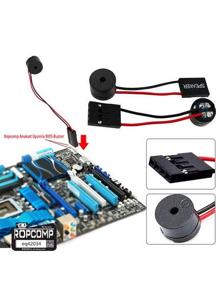 Anakart Uyumlu Bıos Buzzer – 4 Pin Pasif Hoparlör Alarm Modülü modelleri