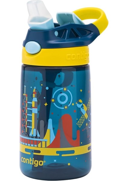 Gizmo Flip Uzay Tritan Çocuk Suluğu 420 ml Mavi