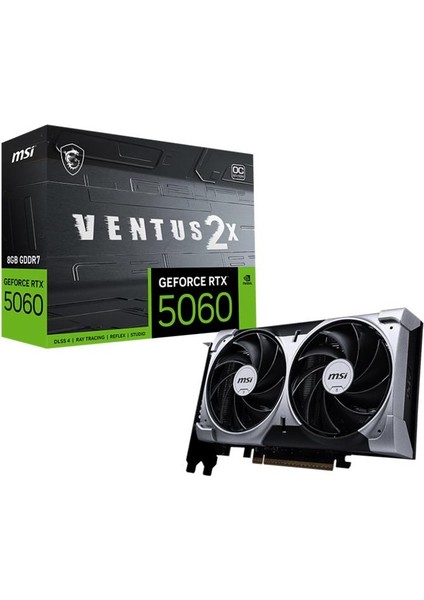 Msı Geforce RTX5060 8g Ventus 2x Oc 8gb Gddr7 128BIT 1xhdmı 3xdp Ekran Kartı