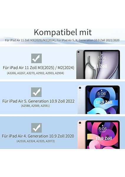 iPad Air 11 Inç 2025/2024 (M3/m2), iPad Air 5./4. Nesil 2022/2020 10,9 Inç, Güçlü Manyetik Adsorpsiyon, Ince Üç Katlı Stand Kılıfı, Otomatik Uyanma/uyku, Koyu Yeşil fiyatları