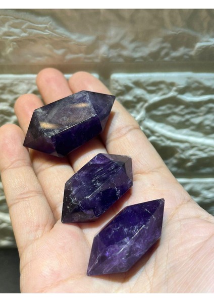 Brezilya Ametist Aaa Kalite Kazık Uçlu