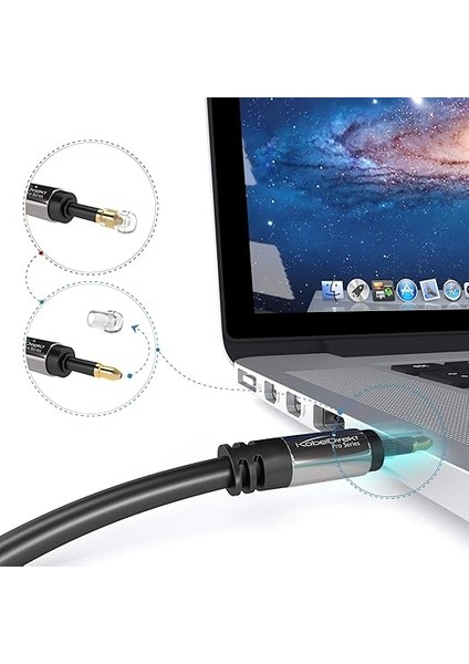 – 1,5m – Mini Toslınk Kablosu (Dijital Ses Kablosu, Optik, Toslınk-Mini Toslınk, Fiberoptik Kablo/lwl, Dijital Ses Sinyalini Televizyona/amplifikatöre/hi-Fi Cihaza Iletir, Siyah) fırsatları