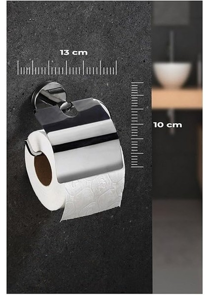 Haus Delmeye Son Yapışkanlı Tuvalet Kağıtlığı Wc Kağıtlık Tutucu Krom YK-703 fiyatları