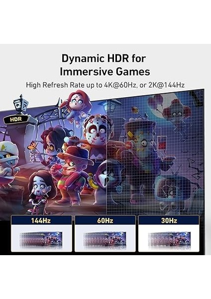 Alüminyumdan Yapılmış USB C - HDMI Adaptörü [4K@60Hz], Thunderbolt 3/4 Uyumlu, iPhone 15 Pro, MacBook iPad Pro/air, Imac, Samsung Galaxy, Surface, Pixelbook Vb. Için USB Type C - HDMI Adaptörü modelleri