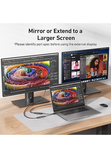 Alüminyumdan Yapılmış USB C - HDMI Adaptörü [4K@60Hz], Thunderbolt 3/4 Uyumlu, iPhone 15 Pro, MacBook iPad Pro/air, Imac, Samsung Galaxy, Surface, Pixelbook Vb. Için USB Type C - HDMI Adaptörü fırsatları