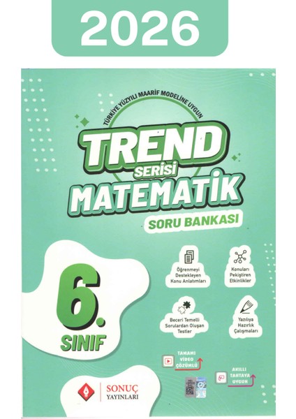 2026 6.sınıf Trend Serisi Matematik Soru Bankası fiyatları
