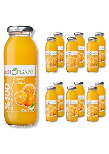 Benorganic Portakal Suyu 250 ml Cam Şişe fiyatları