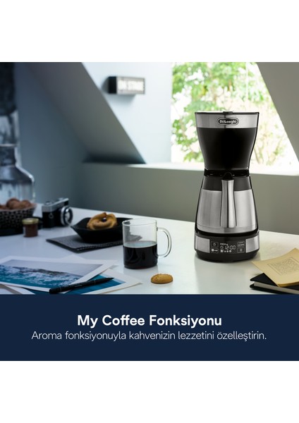 Icm16731 Filtre Kahve Makinesi 10 Fincan Kapasiteyle Otomatik Kapanma Özelliği fiyatları