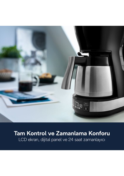 Icm16731 Filtre Kahve Makinesi 10 Fincan Kapasiteyle Otomatik Kapanma Özelliği modelleri