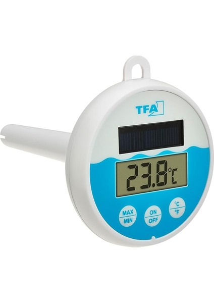 Dostmann Dijital Havuz Termometresi, Güneş Enerjili, 30.1068.02, Suda Yüzer, Havuz/havuz/jakuzi Için Uygundur, Sabitleme Ipi (1 M), Güneş Enerjisiyle Çalışır, Beyaz-Mavi