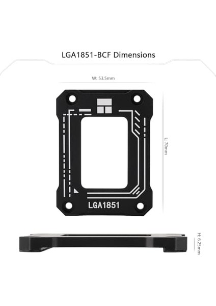 Thermalright LGA1851 Bcf Siyah Cpu Tutucu, Cpu Bükme Önleyici Sabit Braket, Kurulumu Kolay, Tam Fit Sabit Dikişsiz Kurulum, Tüm Alüminyum Alaşımlı Anot Kumlama Süreci, Intel 15. Cpu Tutucu fiyatları