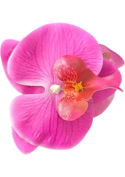 Orkide Çiçekli Aloha Büyük Mandal Toka 2 Adet modelleri