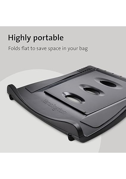 Easy Riser, Ergonomik Laptop Soğutma Standı (12"-17" Bilgisayarlar Için), Secure Fit ve Smart Fit Sistemi, Siyah fırsatları
