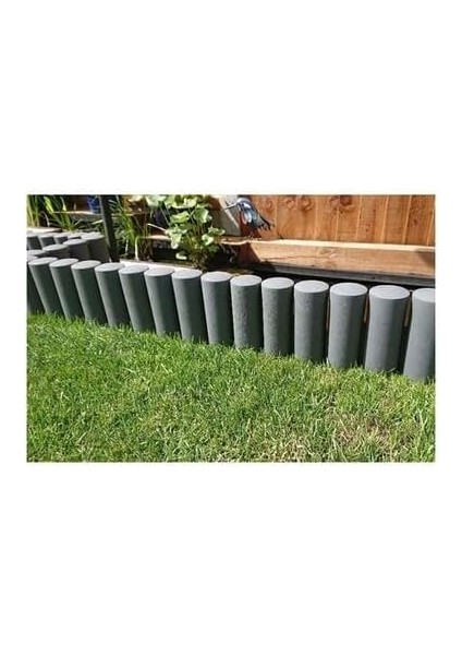 Garden Yeşil Ahşap Görünümlü Çim Bordürü 2.3 Metre Çim Ayırıcı fırsatları
