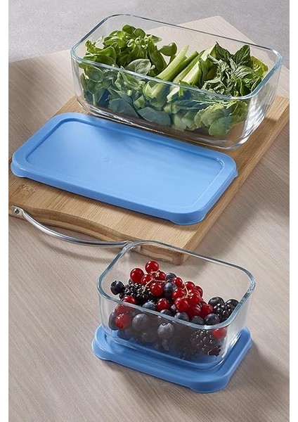 96881 3lü Saklama Kabı Mavi Kapak modelleri