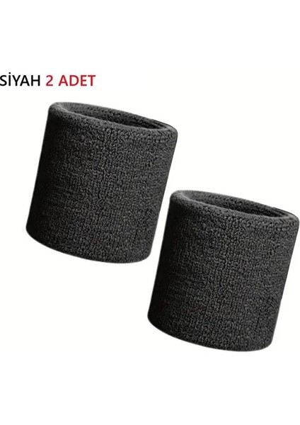 10 cm Havlu Bileklik El Bilekliği Futbol Basketbol Tenis Ter Bandı Çiftli Sporcu Bilekliği 2 Adet