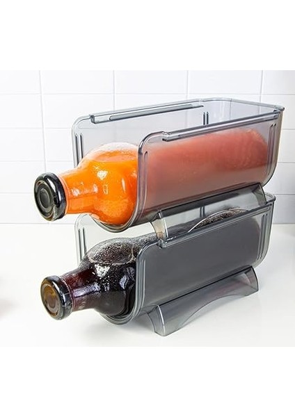 Adet Buzdolabı Içi Meşrubat Şişe Rafı, Kat Kat Istiflenebilir Şişe Organizeri fırsatları