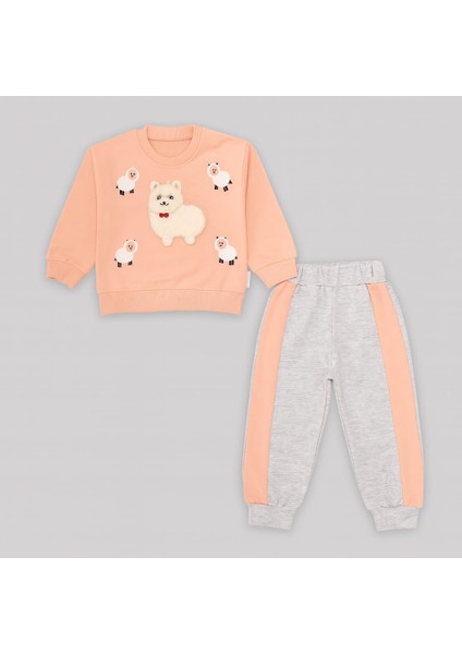 Kuzu Baskılı Kız Çocuk Takım fiyatları