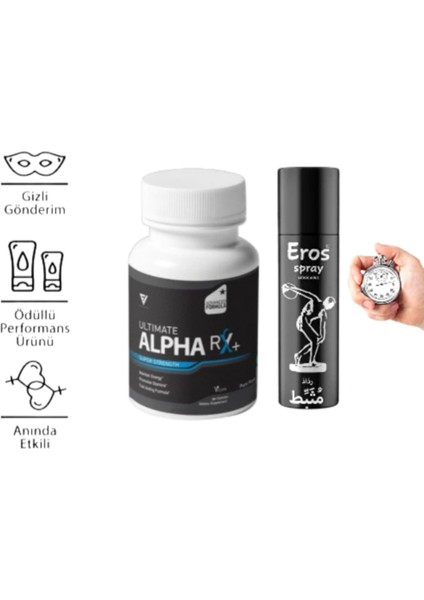 Rx+ Ultimate Erkeklere Özel 30'lu + Erkeklere Özel Sprey 20 ml