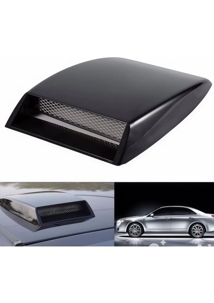 Universal Kaput Üstü Havalandırma Izgarası Piano Black Tüm Araçlar Ile Uyumlu