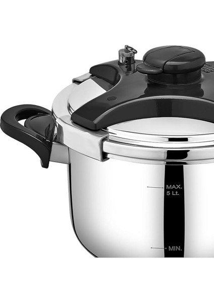 5 Litre Pratik Düdüklü Tencere Siyah Kapak fiyatları