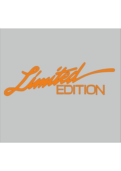 Limited Edition Sticker Araba Motorsiklet Oto Pc Sticker 20CM*4,5CM Turuncu