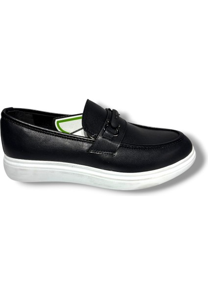 5130-26 Cilt Deri Fiyonklu Tokalı Erkek Ayakkabı Siyah Beyaz fiyatları