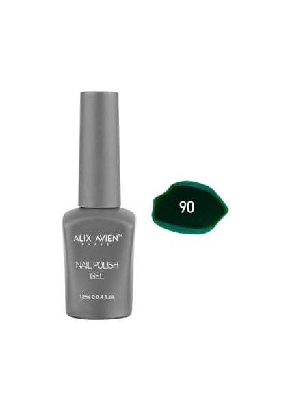 Alıx Avıen Ördek Yeşili Kalıcı Oje 90-Yoğun Renk Veren Jel Oje 12 Ml-Nail Uv Gel Polish 90 fiyatları