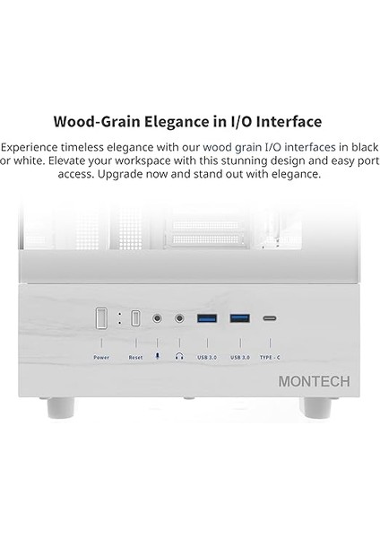 Xr, Atx Mid-Tower Pc Oyun Kasası, 3 x 120MM Argb Pwm Fanlar Önceden Yüklenmiş, Tam Görünüm Çift Temperli Cam Panel, Ahşap Tahıl Tasarım G/ç Arabirimi, 4090 Gpu'yu Destekleyin, 360MM Radyatör modelleri