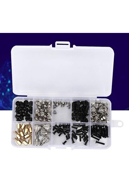 Zıvanaları, Pc Parçaları Bilgisayar Vidaları 165 Adet Masaüstü Bilgisayar Vidaları Lekeleri Zıtlaşma Seti Çeşitler Kiti Kb5/m2.5/ M3/m3.5