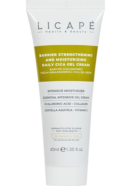 Güçlendirici Yoğun Nemlendirici Cica Jel Krem 40ML