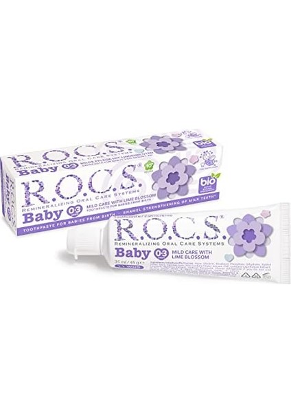 R.o.c.s. Rocs Baby 0-3 Yaş Florürsüz Bebek Diş Macunu - Ihlamur Özlü - 45G fiyatları