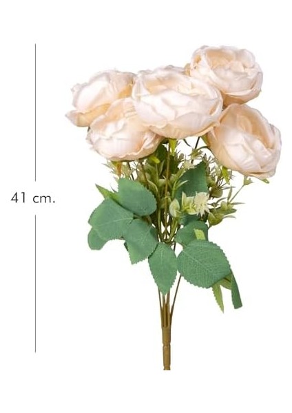 Yapay Çiçek Şakayık 7 Dal Krem 41 Cm. modelleri