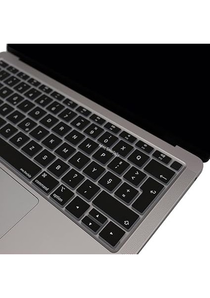 Laptop Macbook Air M1 Klavye Kılıfı F-Türkçe Daktilotip A1932 A2179 A2337 ile Uyumlusiyah fırsatları