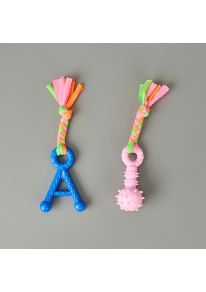 Halatlı Köpek Oyuncağı - Asorti - 21X7 cm