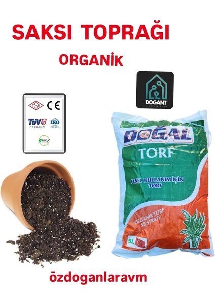 Ağaç Fidanları Çiçek Organik Torf 5 L