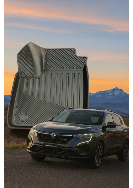 Renault Austral Mild Hybrid 2023+ Uyumlu 3D Oto Paspas Premium indirimleri