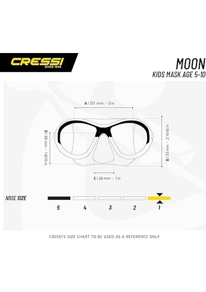 Schnorchelset Maske Kinder Moon Kid indirimleri