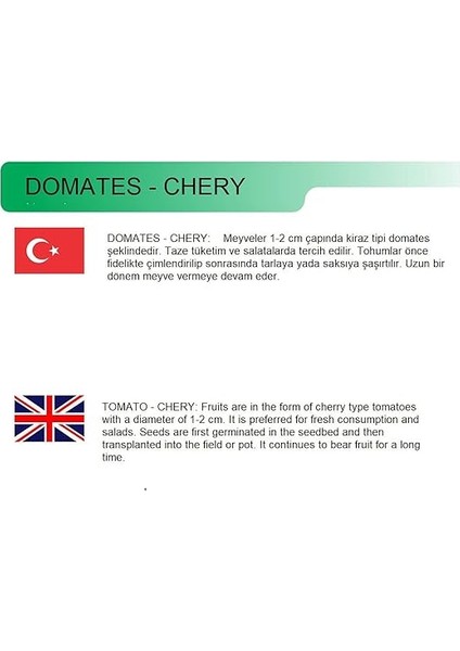 Tarım Ata Tohumu Doğal Kahvaltılık Chery Domates 100 Adet Tohum fiyatları