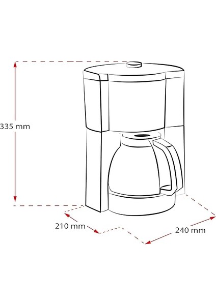 Look V Timer Zaman Ayarlı Filtre Kahve Makinesi Siyah indirimleri