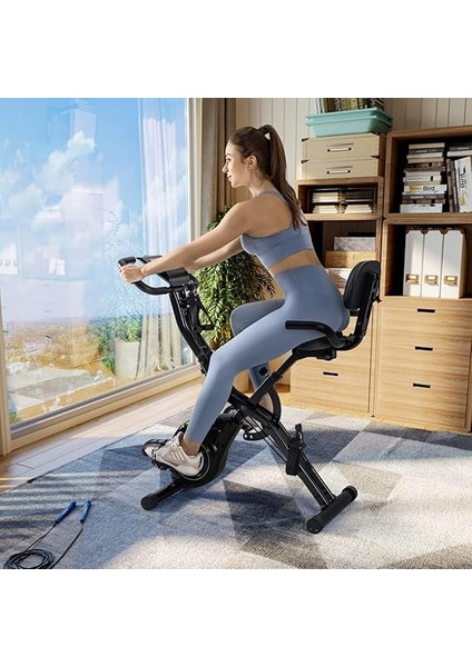 Katlanabilir Egzersiz Bisikleti 4'ü 1 Arada Sabit Manyetik Bisiklet Evde Egzersiz Kondisyon Bisikleti fiyatları