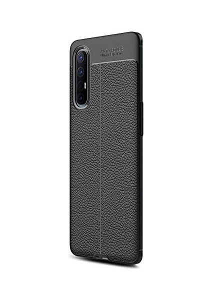 Reno 3 Pro Için Kılıf Deri Dokulu Silikon Siyah [reno 3 Pro ile Uyumlu Kılıf - Siyah] fiyatları