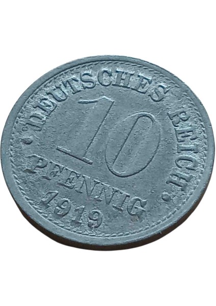 1819 Almanya 10 Pfennıg Madeni Koleksiyon Para Lotu.